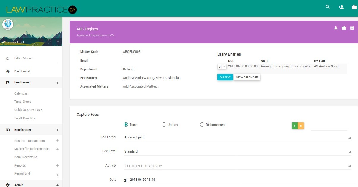 LawPracticeZA screenshot